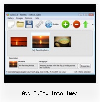 Add Cu3ox Into Iweb Flash Slideshow Run Randomly