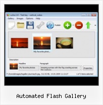 Automated Flash Gallery Horizontal Sliding Accordion As2 Flash