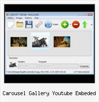Carousel Gallery Youtube Embeded Xml Flash Horizontal Multiple Thumb Scroll