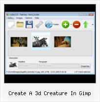 Create A 3d Creature In Gimp Slide Fade In Flash Free