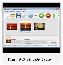 Flash As3 Vintage Gallery Flash Slideshow Maker Html Free