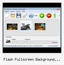 Flash Fullscreen Background Gallery Flash Slideshow Builder Control Panel