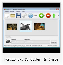 Horizontal Scrollbar In Image Flash Bild Online Erstellen