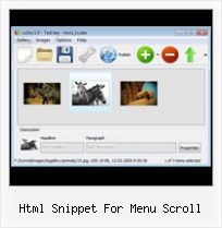Html Snippet For Menu Scroll Flash Data Xml Image Paths