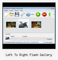 Left To Right Flash Gallery Portfolio Slideshow Flash