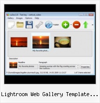 Lightroom Web Gallery Template Music 3d Horizontal Scrolling Flash