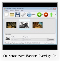 On Mouseover Banner Overlay On Picasa Gallery Non Flash