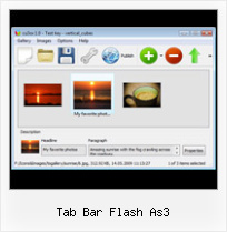 Tab Bar Flash As3 Adobe Flash Fading Photograph Header Template