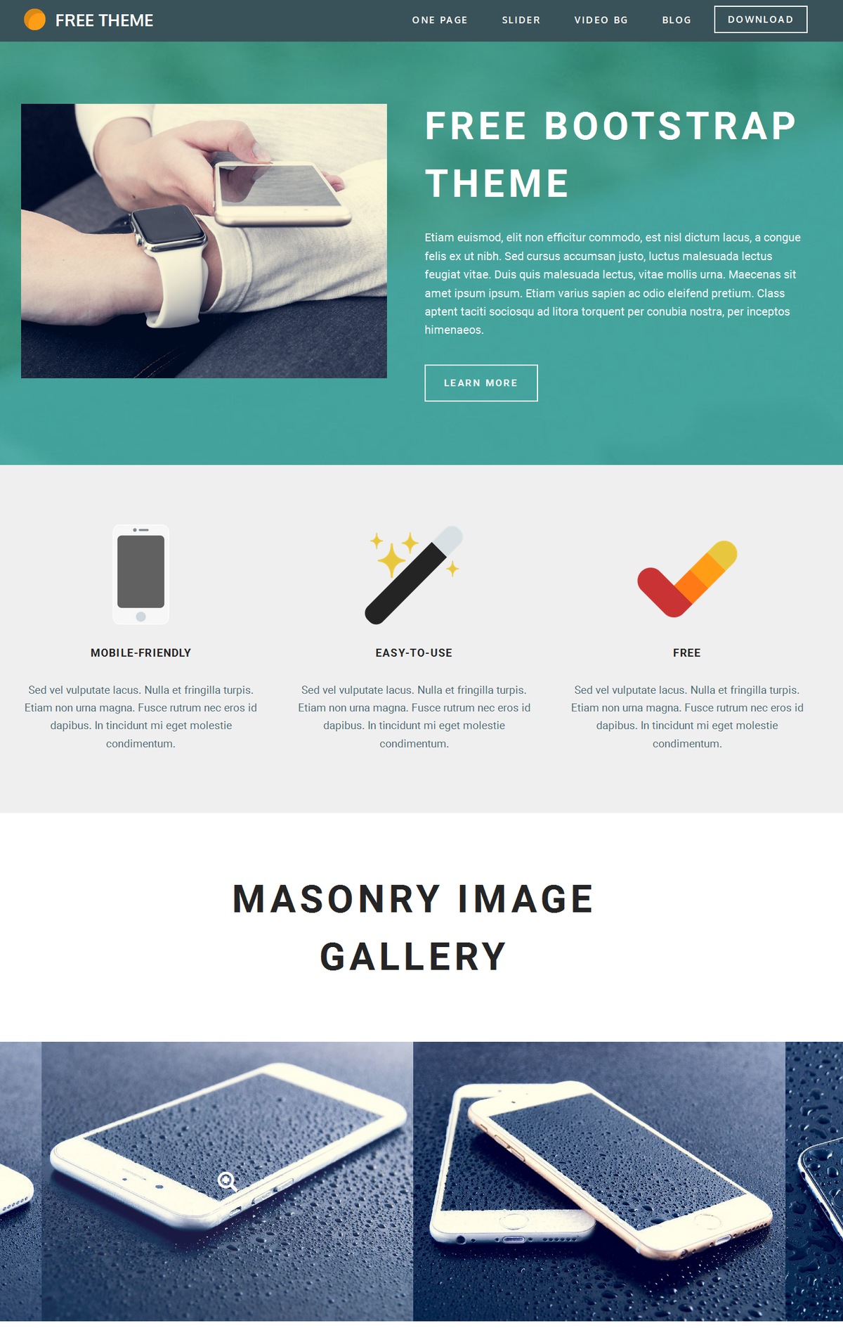 CSS3 Bootstrap Gallery Theme