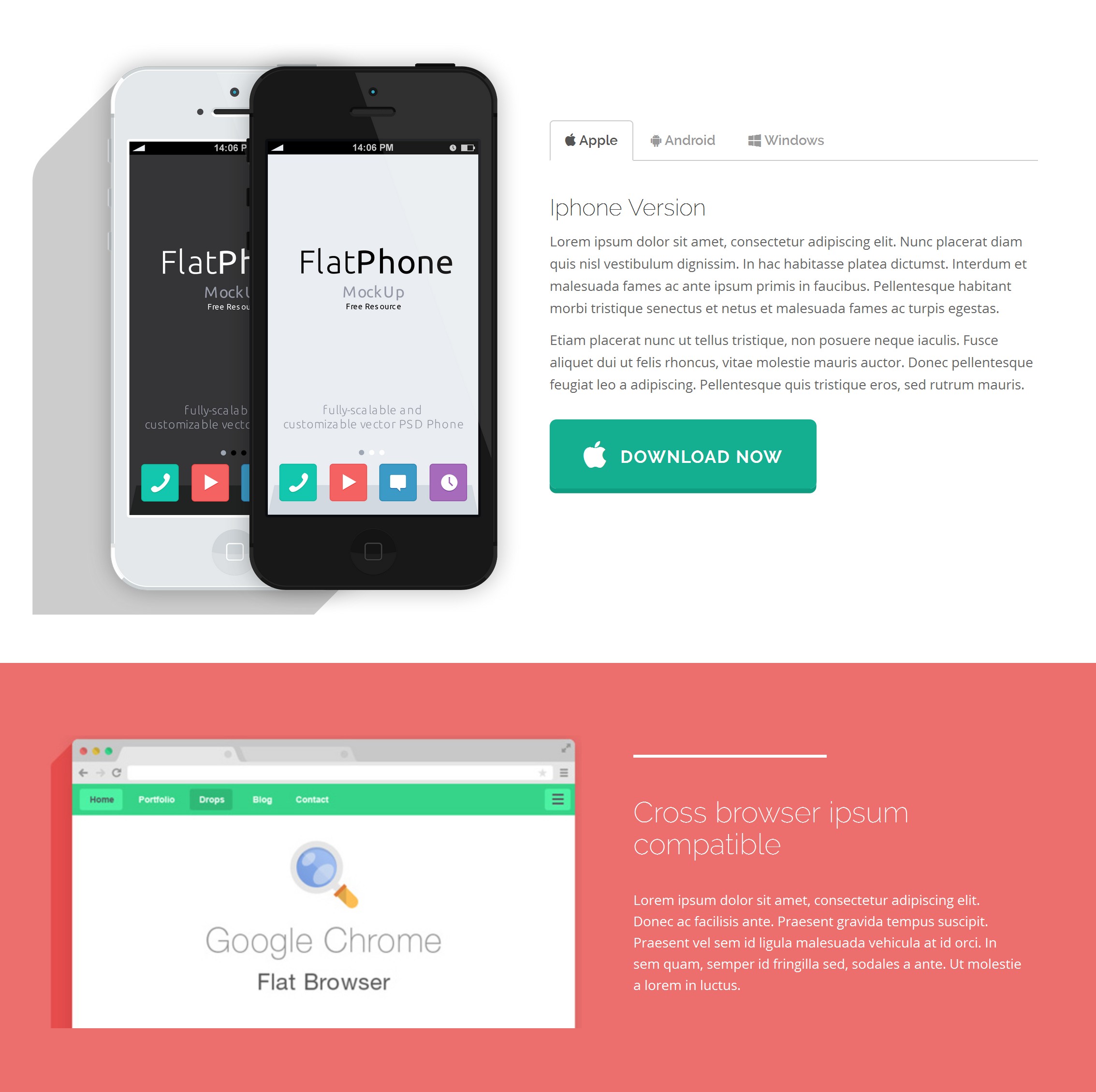 HTML Bootstrap Portal Theme