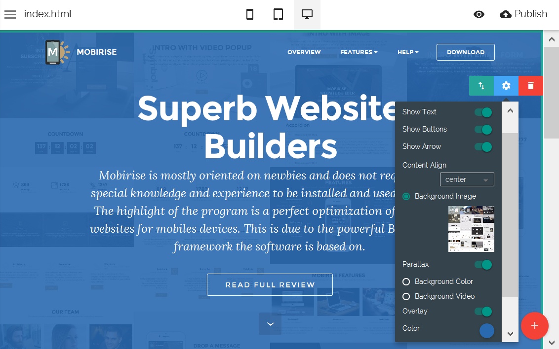 Responsive Website Editor