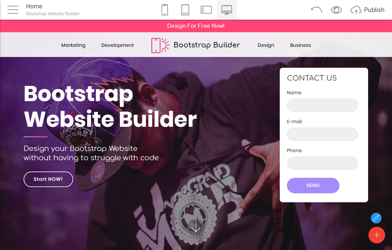 Bootstrap Website Software