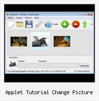 Applet Tutorial Change Picture Flash Scrolling Image Gallery Control