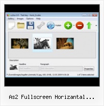 As2 Fullscreen Horizantal Scrollbar Flash Rotator Gallery Tutorial