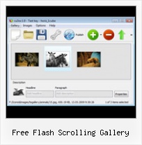 Free Flash Scrolling Gallery Scroll Tex Flash Cs4