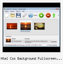 Html Css Background Fullscreen Crop Slow Horizontal Scroll Flash Gallery