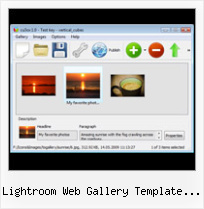 Lightroom Web Gallery Template Music Sliding Pages Flash As3