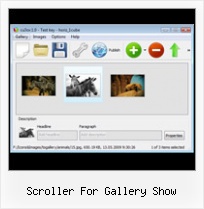 Scroller For Gallery Show Free Xml Flash News Template